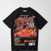 Online Dodge Hellcat Cover Short Sleeve Tee - Black Graphic Tees