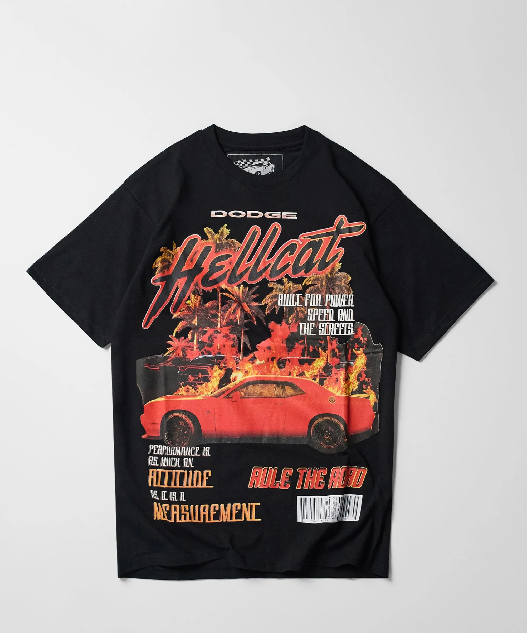 dodge_hellcat_cover_short_sleeve_tee__black_0.webp Online Dodge Hellcat Cover Short Sleeve Tee - Black Graphic Tees