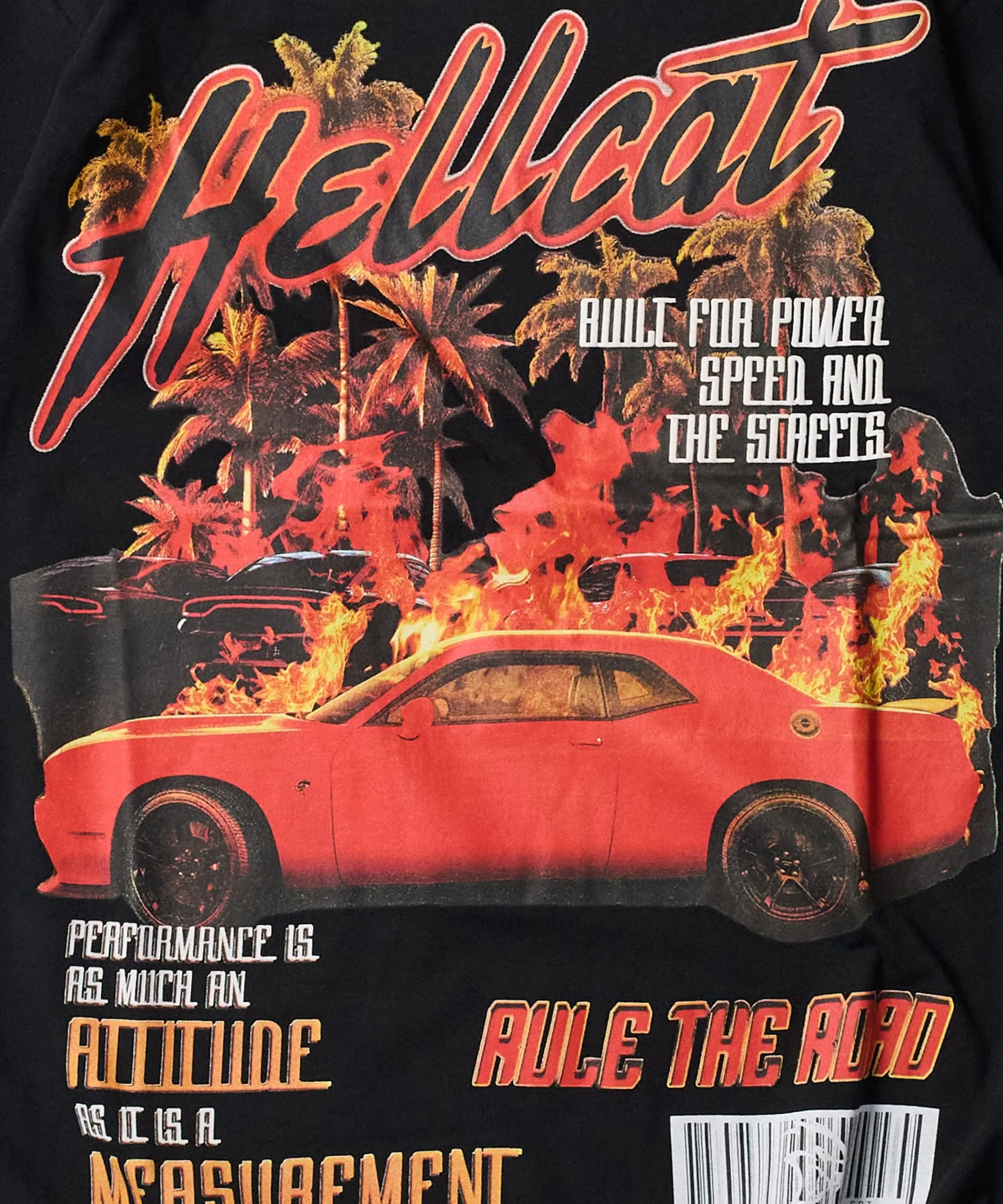 dodge_hellcat_cover_short_sleeve_tee__black_1.webp Online Dodge Hellcat Cover Short Sleeve Tee - Black Graphic Tees