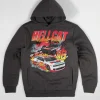 Cheap Dodge Hellcat Racing Team Hoodie - Grey Hoodies | Hoodies