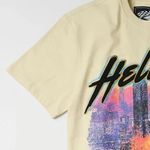 Discount Dodge Hellcat Short Sleeve Tee - Khaki Graphic Tees