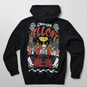 Shop Dodge Moving Fast Pull Over Hoodie - Black Hoodies | Hoodies