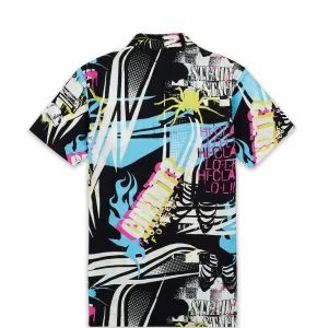 Clearance Don't Quit Allover Print Short Sleeve Shirt Button Downs
