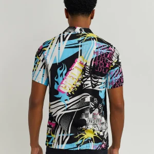 Clearance Don't Quit Allover Print Short Sleeve Shirt Button Downs