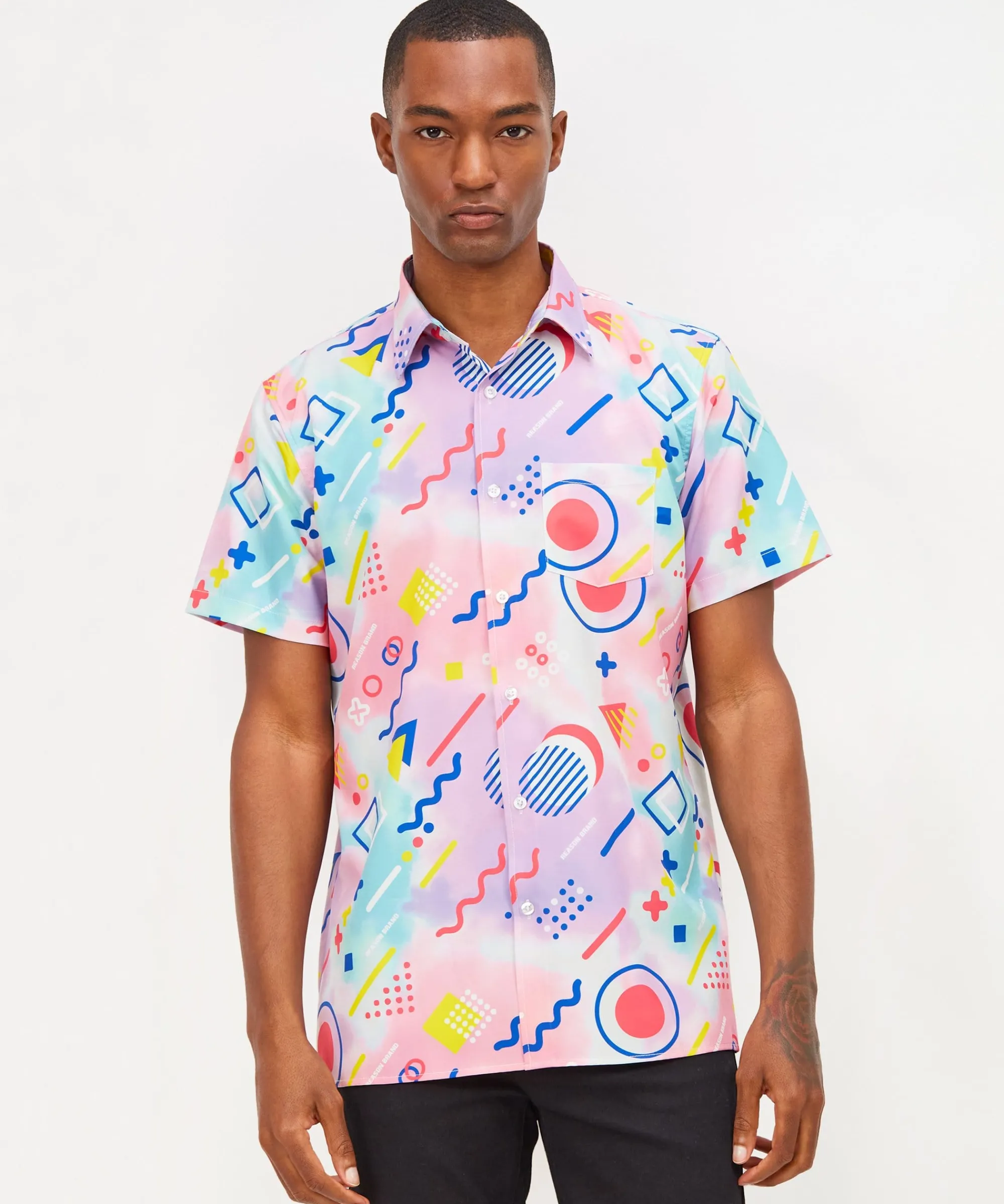 drift_allover_print_short_sleeve_shirt_0.webp Cheap Drift Allover Print Short Sleeve Shirt Button Downs