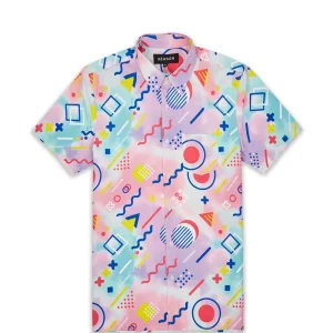 Cheap Drift Allover Print Short Sleeve Shirt Button Downs