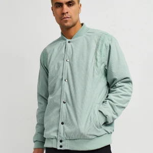 Outlet Elevate Corduroy Jacket - Aqua Bomber Jackets
