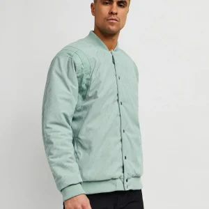 Outlet Elevate Corduroy Jacket - Aqua Bomber Jackets