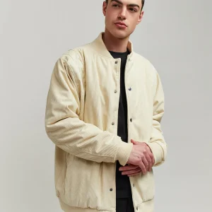 Cheap Elevate Corduroy Jacket - Tan Bomber Jackets