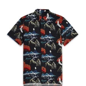 Clearance Eruption Allover Print Short Sleeve Shirt Button Downs
