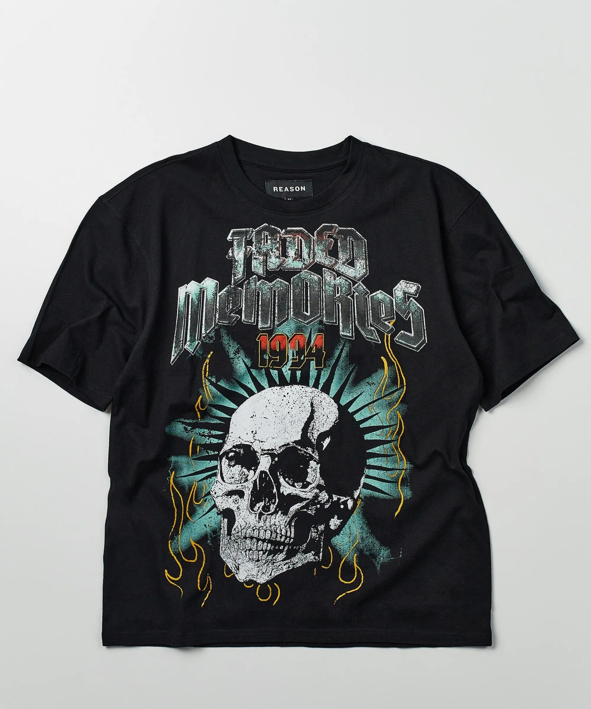 Cheap Faded Memories Tour Oversized Short Sleeve Tee - Black Oversized Tees | Graphic Tees