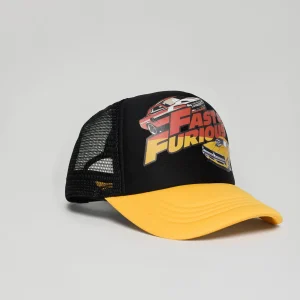 Outlet Fast & Furious Print Trucker Hat - Black Hats