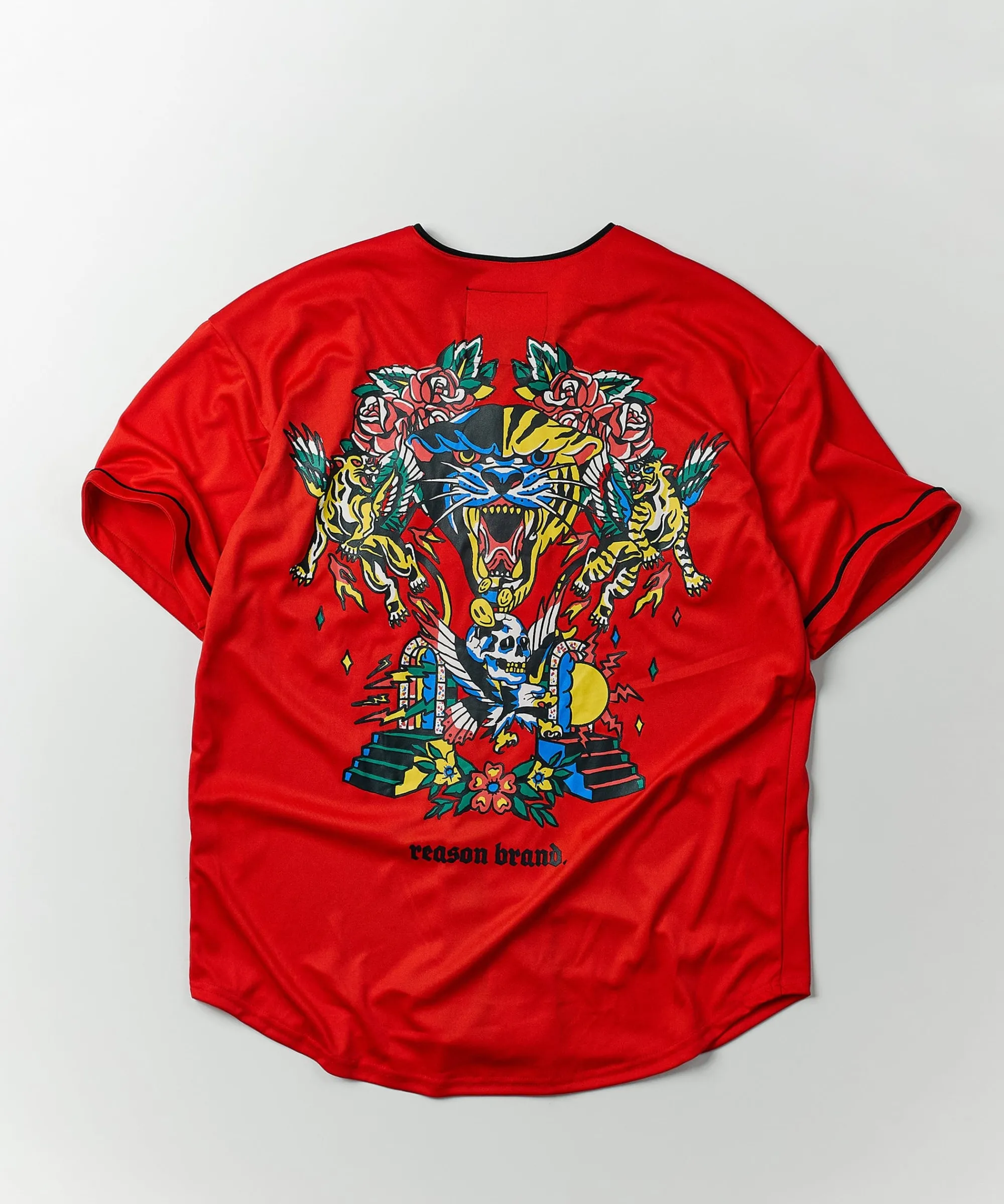 fearless_baseball_jersey__red_1.webp Sale Fearless Baseball Jersey - Red Jerseys | Graphic Tees