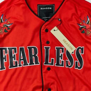 Sale Fearless Baseball Jersey - Red Jerseys | Graphic Tees