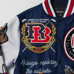 Shop Fearless Varsity Jacket - Blue Varsity Jackets