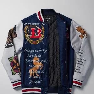 Shop Fearless Varsity Jacket - Blue Varsity Jackets