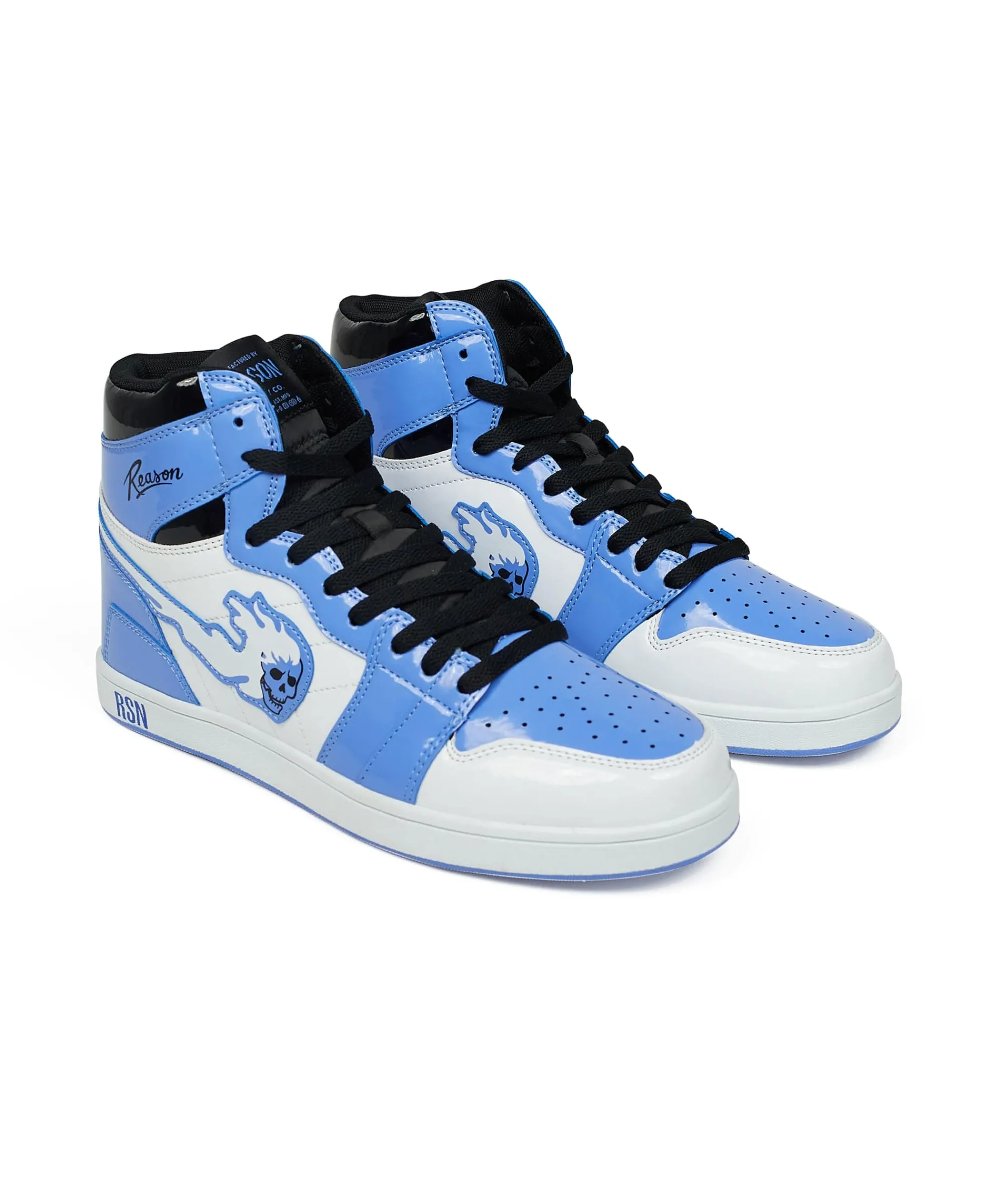 flaming_skull_sneakers__light_blue_0.webp Discount Flaming Skull Sneakers - Light Blue Sneakers