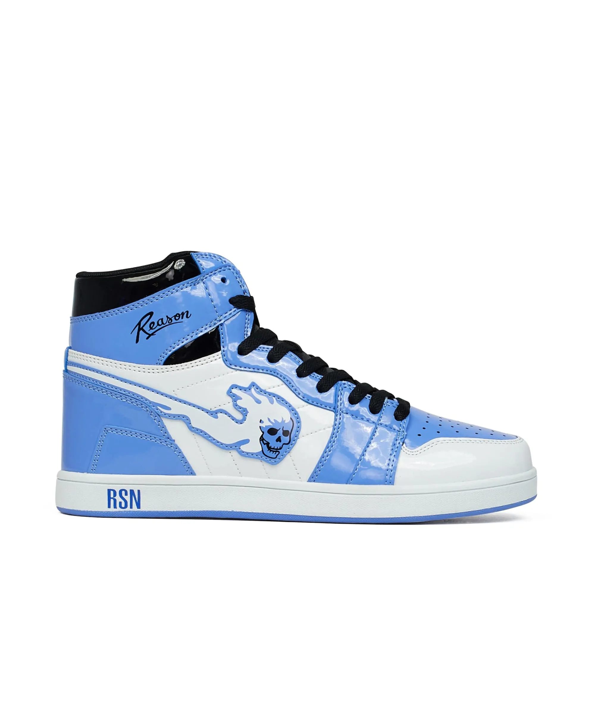 flaming_skull_sneakers__light_blue_1.webp Discount Flaming Skull Sneakers - Light Blue Sneakers