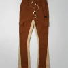 Outlet Flare Fleece Sweatpants - Brown Sweatpants
