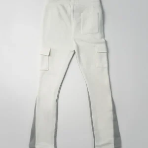 Cheap Flare Fleece Sweatpants - Cream Sweatpants
