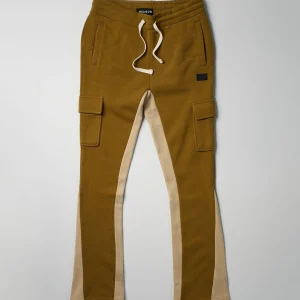 Discount Flare Fleece Sweatpants - Khaki Sweatpants