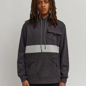 Cheap Flora White Stripe Hoodie - Black Hoodies | Hoodies