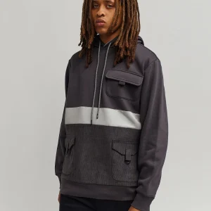 Cheap Flora White Stripe Hoodie - Black Hoodies | Hoodies