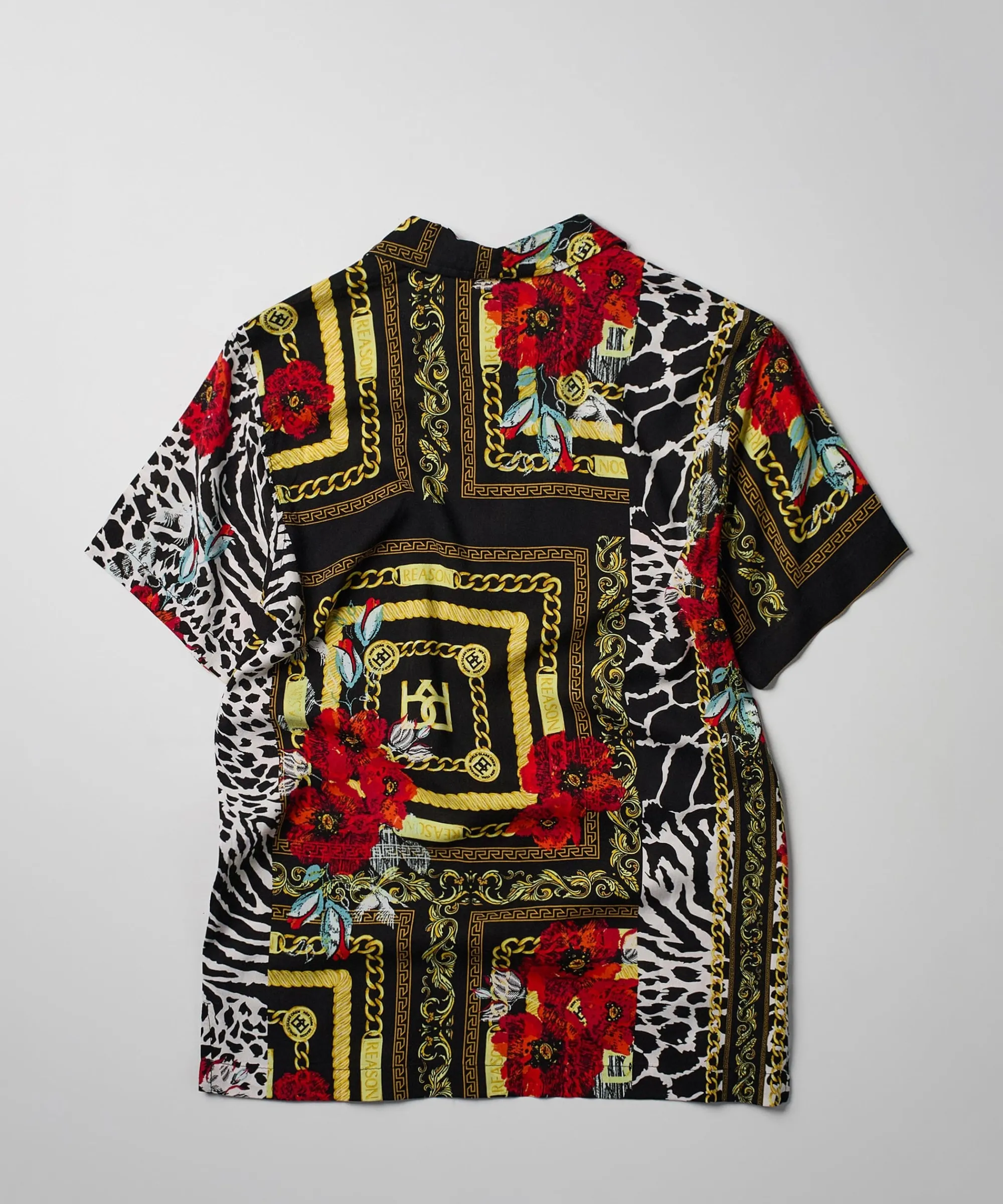 floral__chains_short_sleeve_woven_shirt_1.webp Clearance Floral & Chains Short Sleeve Woven Shirt Button Downs