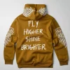 Discount Fly Higher Rhinestone Hoodie - Olive Green Hoodies | Hoodies