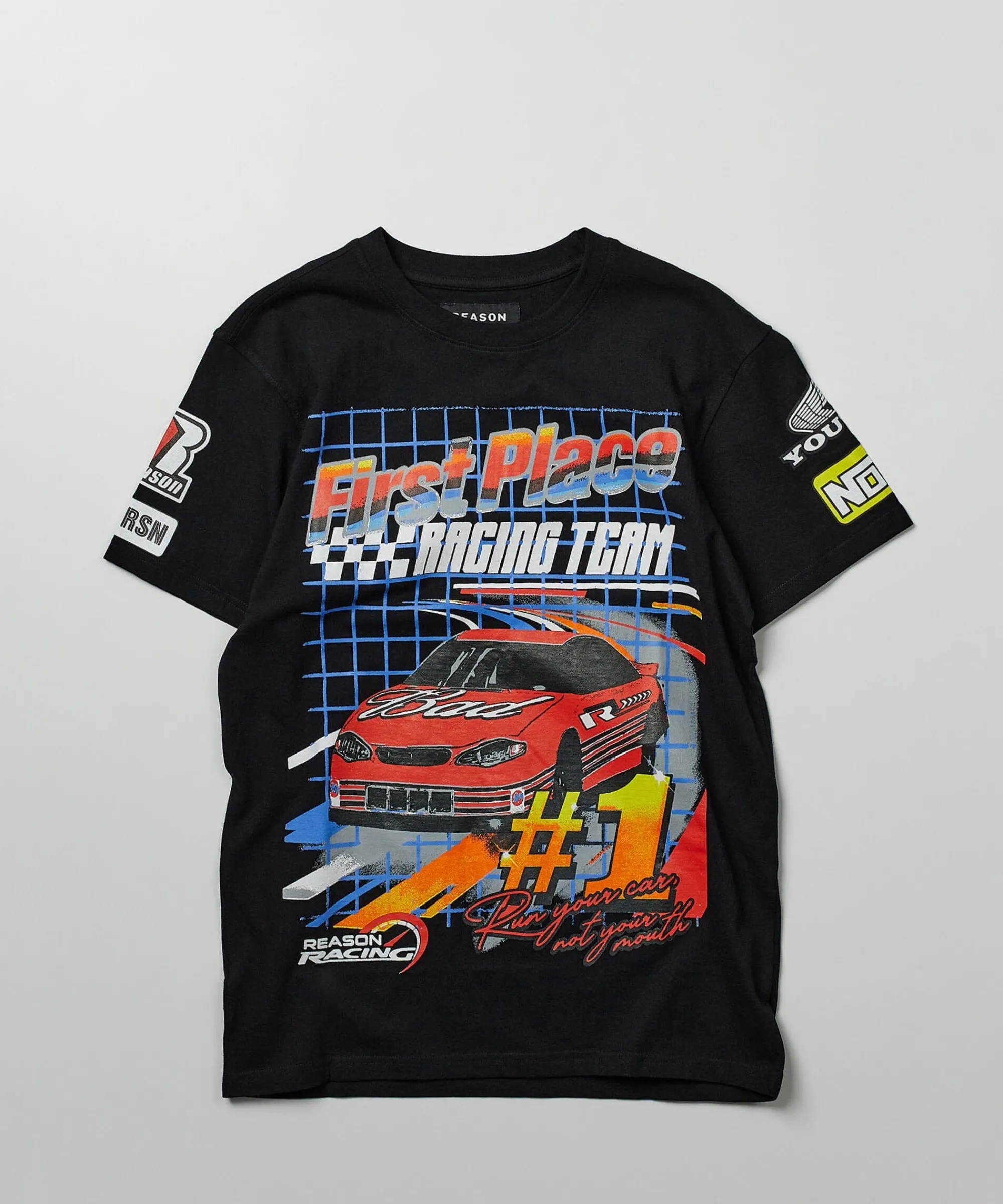 foreign_racing_speed_short_sleeve_graphic_print_tee__black_4.webp Clearance Foreign Racing Speed Short Sleeve Graphic Print Tee - Black Graphic Tees