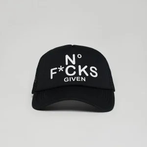 Discount Given Print Trucker Hat - Black Hats