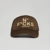 Cheap Given Print Trucker Hat - Brown Hats