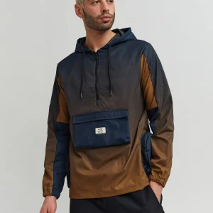 Discount Gradient Nylon Utility Hoodie - Navy Hoodies | Hoodies