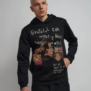 Fashion Grateful Roses Hoodie - Black Hoodies | Hoodies