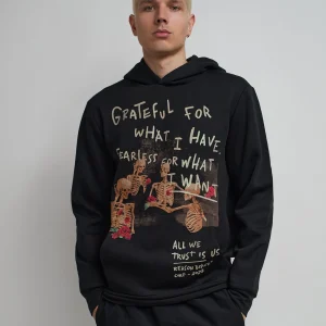 Fashion Grateful Roses Hoodie - Black Hoodies | Hoodies
