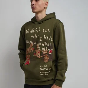 Best Grateful Roses Hoodie - Olive Green Hoodies | Hoodies