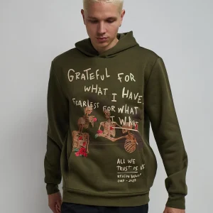 Best Grateful Roses Hoodie - Olive Green Hoodies | Hoodies