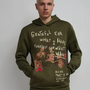 Best Grateful Roses Hoodie - Olive Green Hoodies | Hoodies