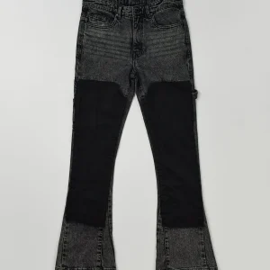Best Sale Greater Fifth Carpenter Flare Denim Jeans - Charcoal Denim Jeans | Shop All Bottoms