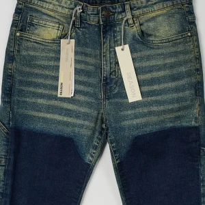 Online Greater Fifth Carpenter Flare Denim Jeans - Medium Blue Denim Jeans | Shop All Bottoms