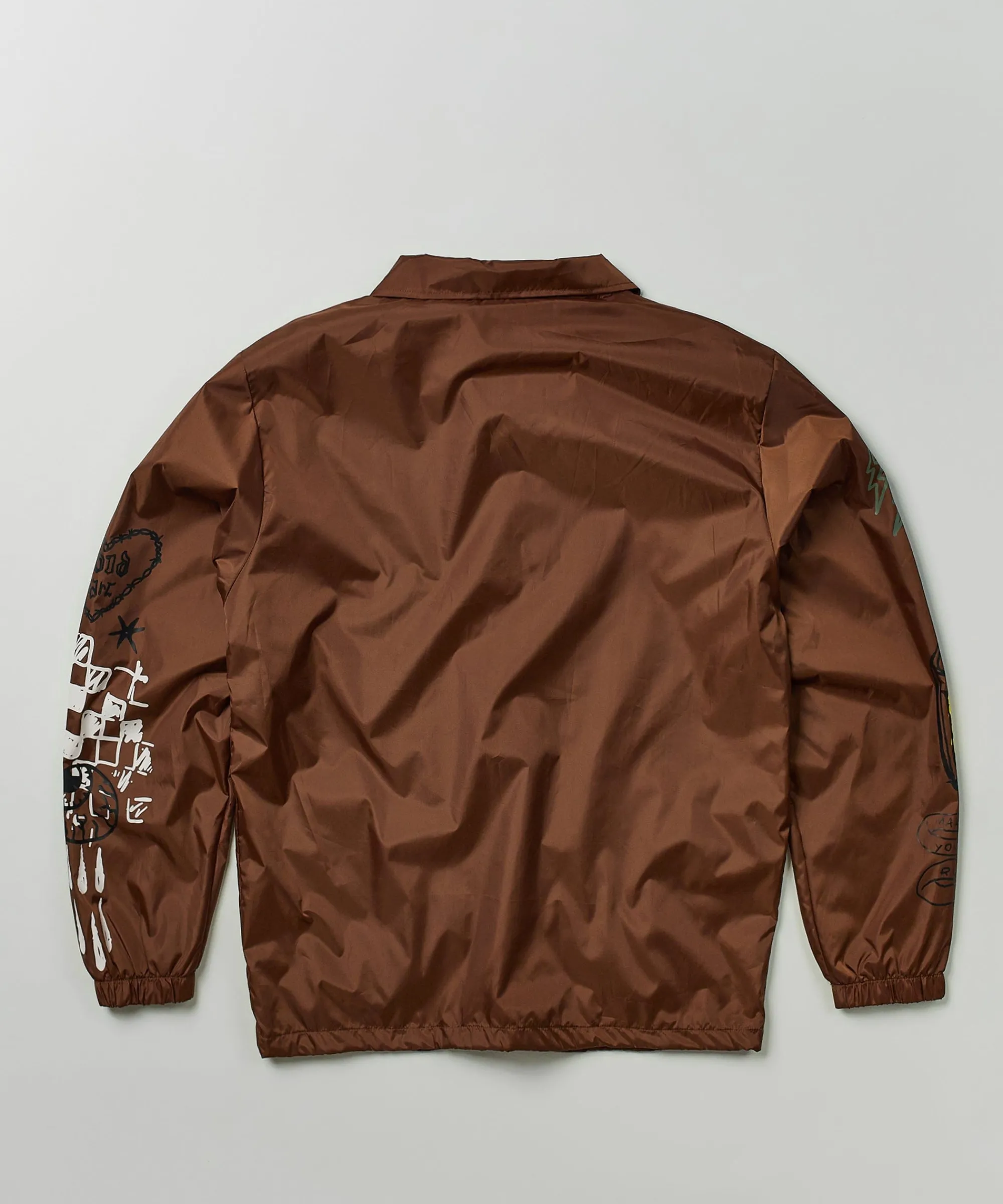 gritty_coaches_jacket__brown_5.webp Cheap Gritty Coaches Jacket - Brown Lightweight Jackets
