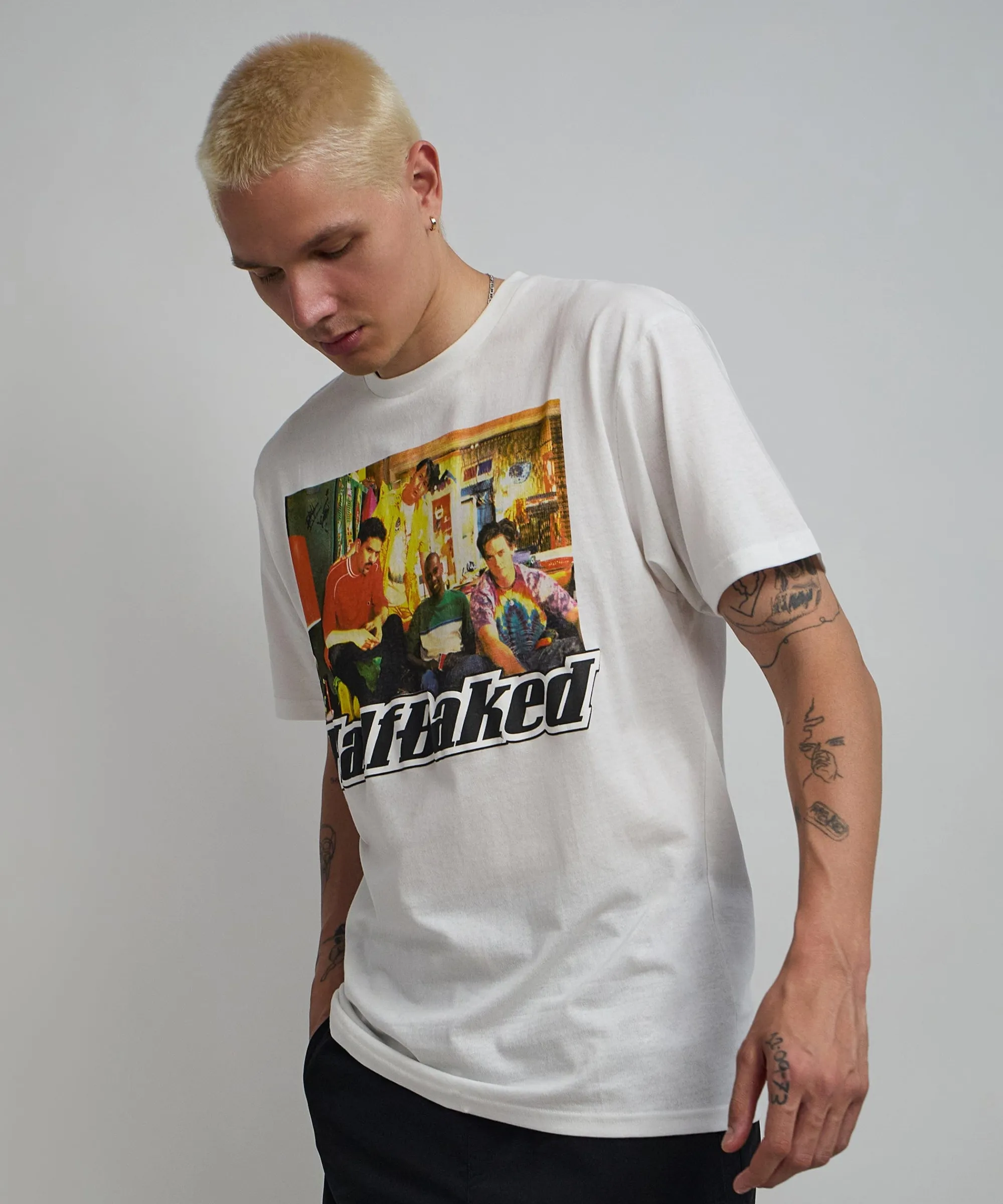half_baked_couch_short_sleeve_tee__white_1.webp Outlet Half Baked Couch Short Sleeve Tee - White Graphic Tees