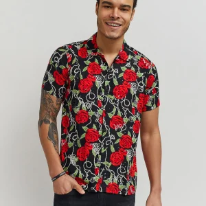 Best Sale Harper Rose Allover Print Short Sleeve Shirt Button Downs