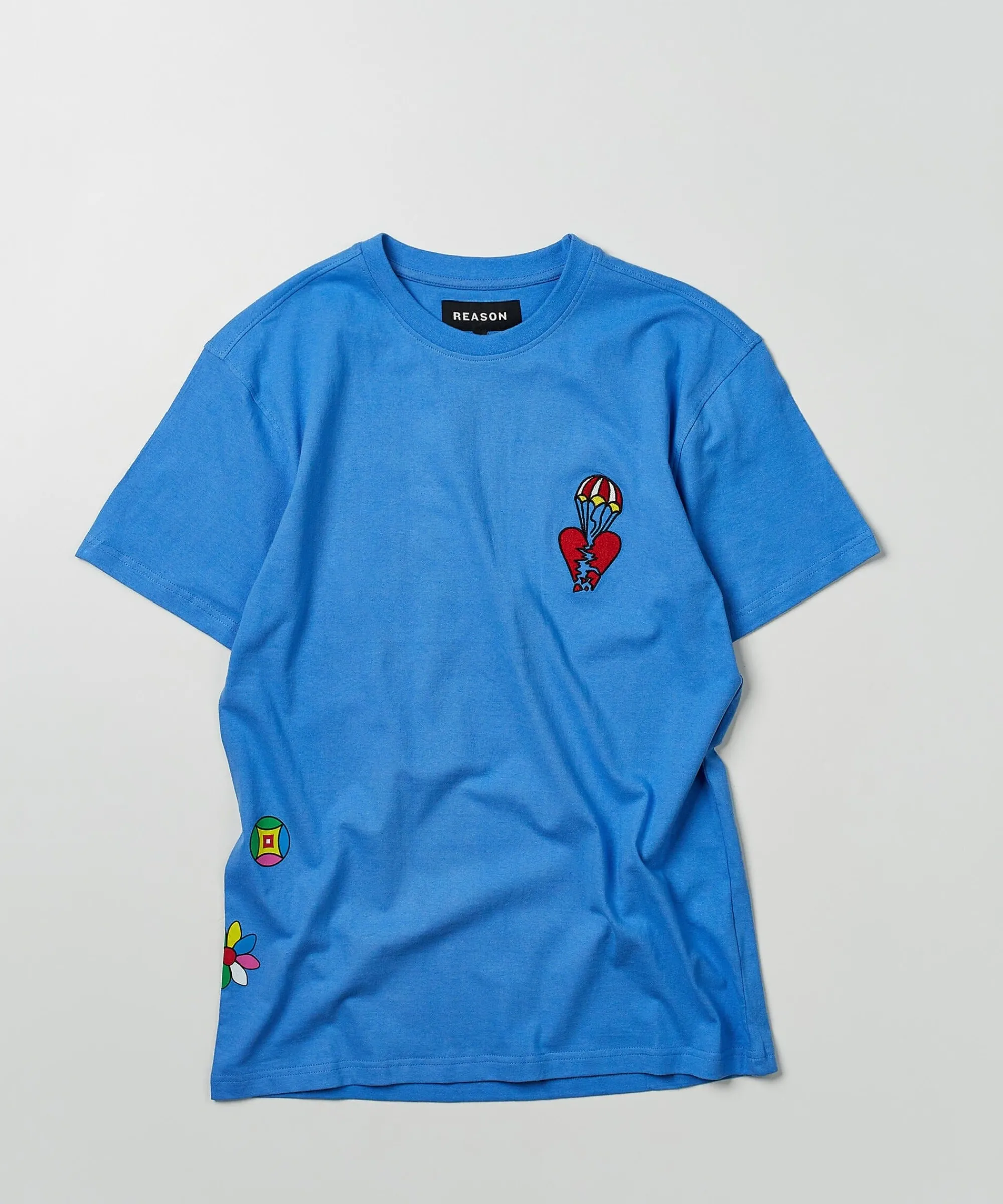 heart_broken_short_sleeve_tee__blue_3.webp Online Heart Broken Short Sleeve Tee - Blue Graphic Tees