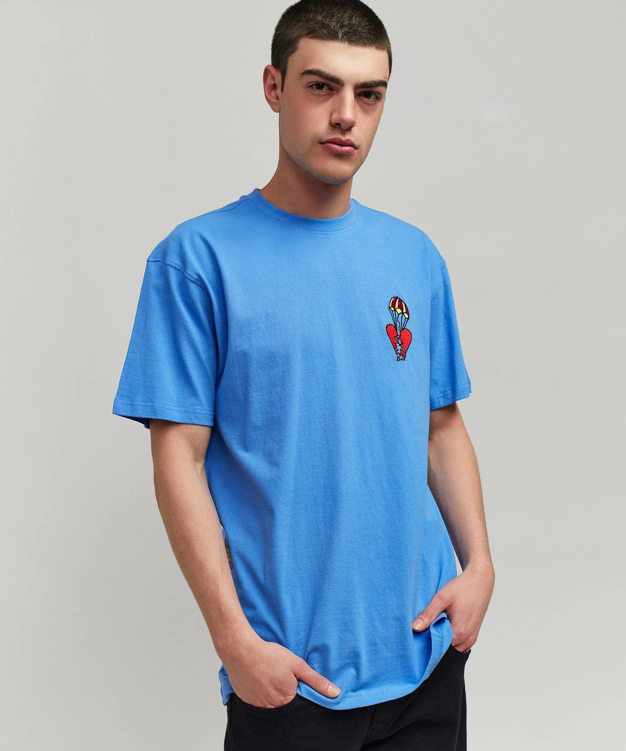 heart_broken_short_sleeve_tee__blue_5.webp Online Heart Broken Short Sleeve Tee - Blue Graphic Tees