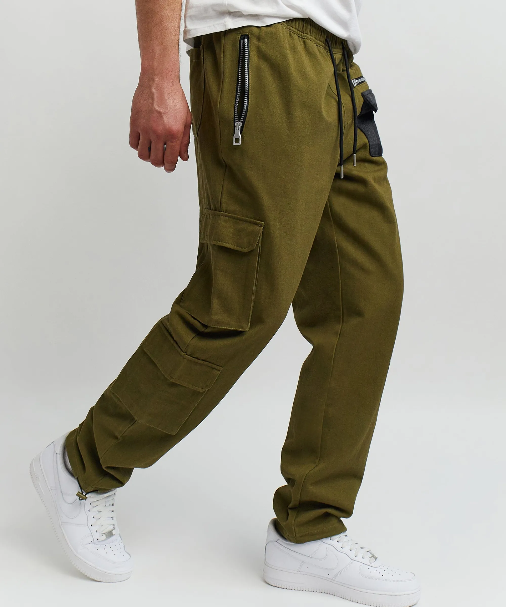 heaven_woven_cargo_pants__olive_green_2.webp Outlet Heaven Woven Cargo Pants - Olive Green Shop All Bottoms | Cargo & Utility Pants