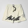 Hot Hellcat Embroidered Fleece Shorts - Off White Shorts