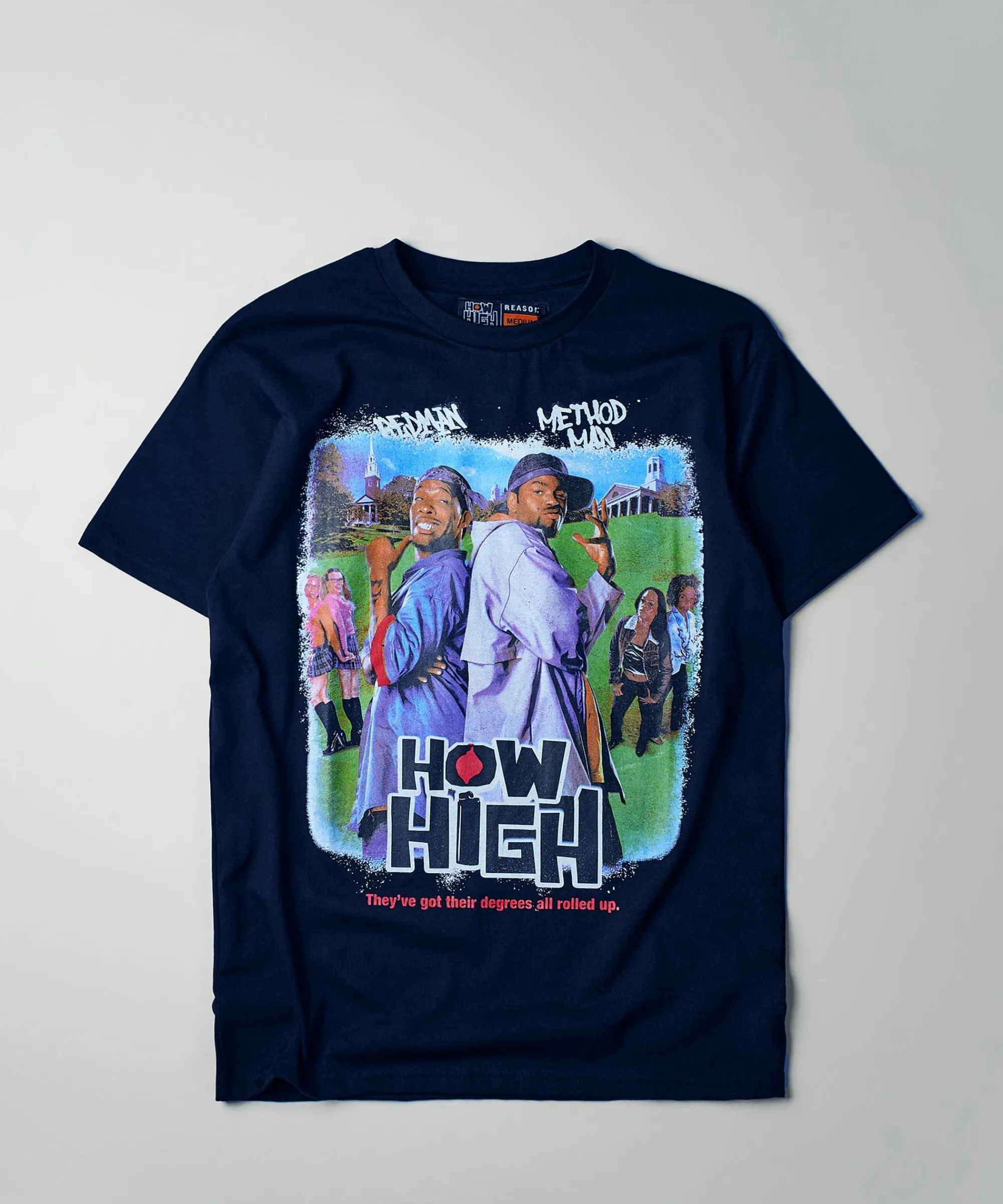 how_high_poster_short_sleeve_tee__black_0.webp Cheap How High Poster Short Sleeve Tee - Black Graphic Tees