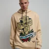 Shop In Memory Of Graphic Print Hoodie - Khaki Hoodies | Hoodies