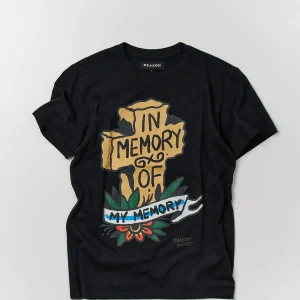 Best Sale In Memory Of Short Sleeve Tee - Black Graphic Tees